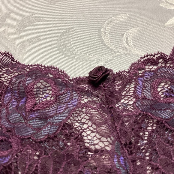 Victoria Secret Boy Short Panty LACEY SIZE SMALL PURPLES. - Picture 2 of 7